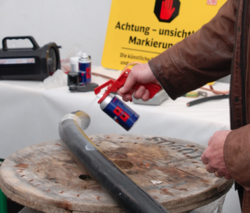 Buntmetallmarkierung Gleise